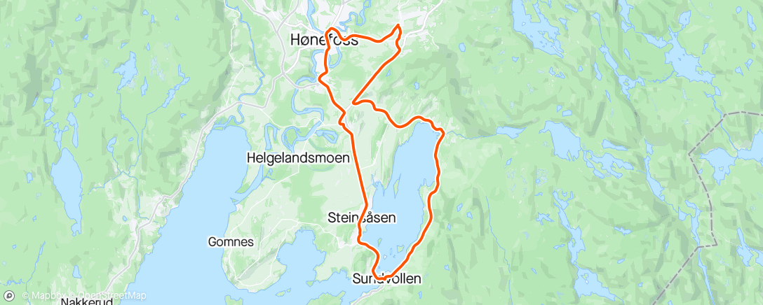 Map of the activity, Steinsfjorden