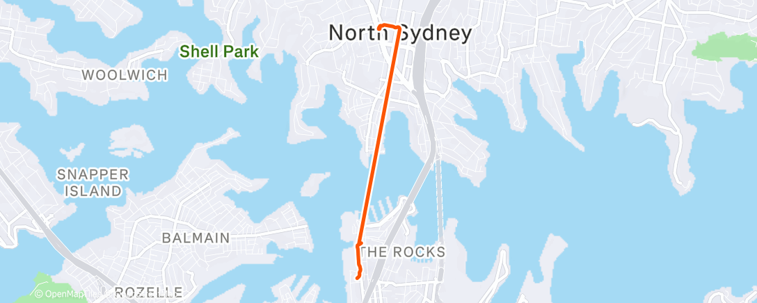 Map of the activity, Afternoon Walk