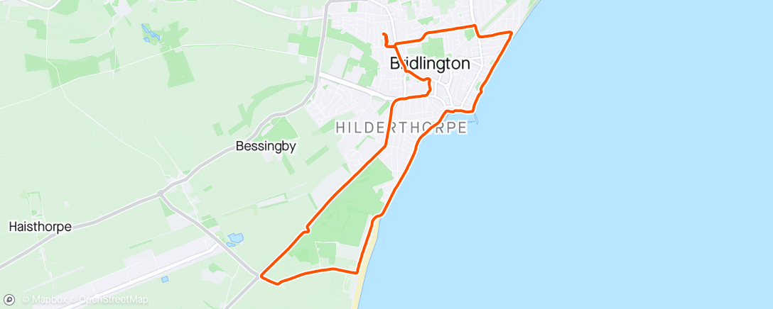 Map of the activity, An easy, breezy 8 miles before work, even got hailed on twice 🤷‍♂️😂🏃‍♂️