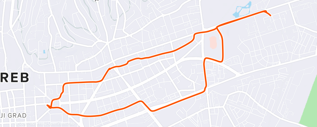 Map of the activity, Lunch Ride