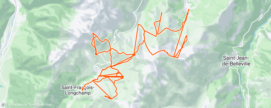 Map of the activity, Saint francois longchamps cette "petite" station