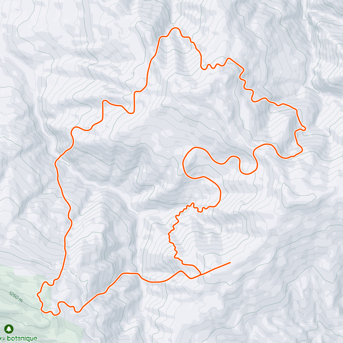 Map of the activity, Zwift - 4x4 280 intervall in France