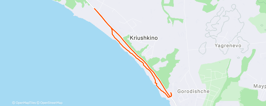 Map of the activity, Трейлраннинг (после обеда)