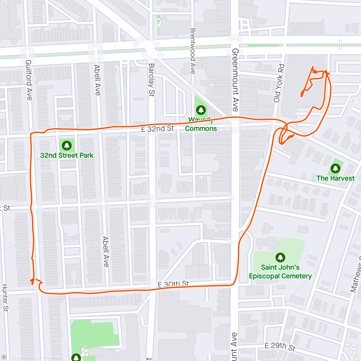 Map of the activity, Earth Day Ramble
