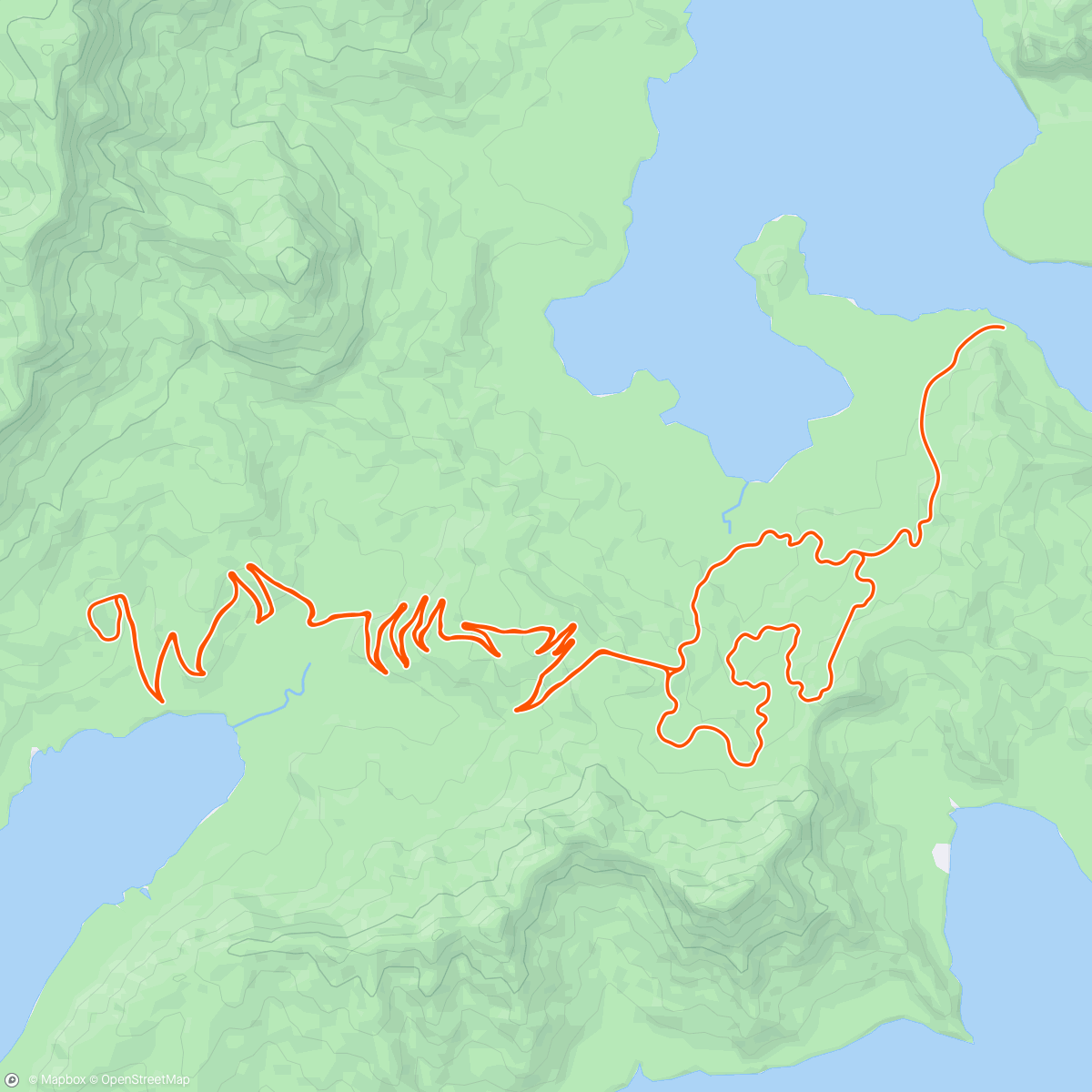 Map of the activity, Zwift - 5x5p 260 watt magas pf (1) in Watopia