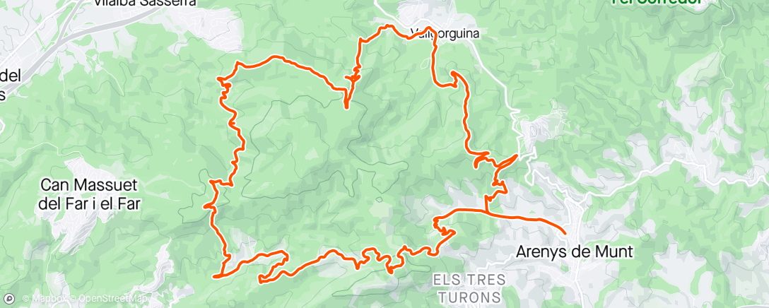 Map of the activity, Voltant el Corredor, sense anar-hi.