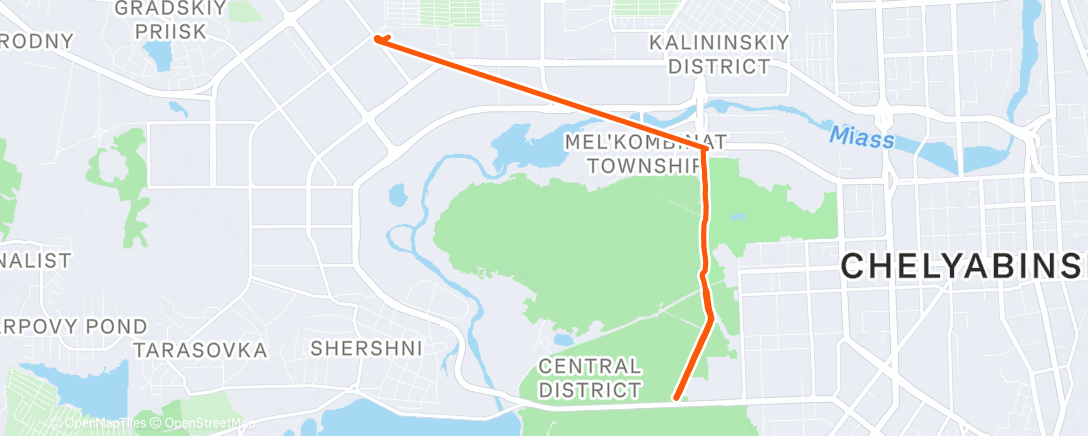 Карта физической активности (Morning Run)