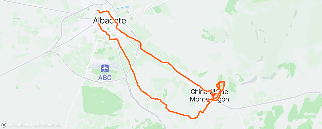 Mappa dell'attività Bicicleta de montaña matutina