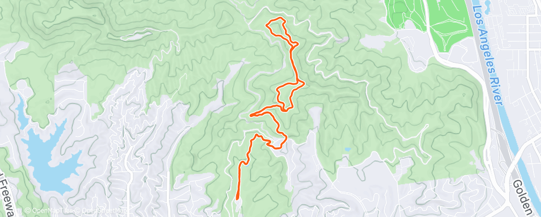 Map of the activity, Morning Hike