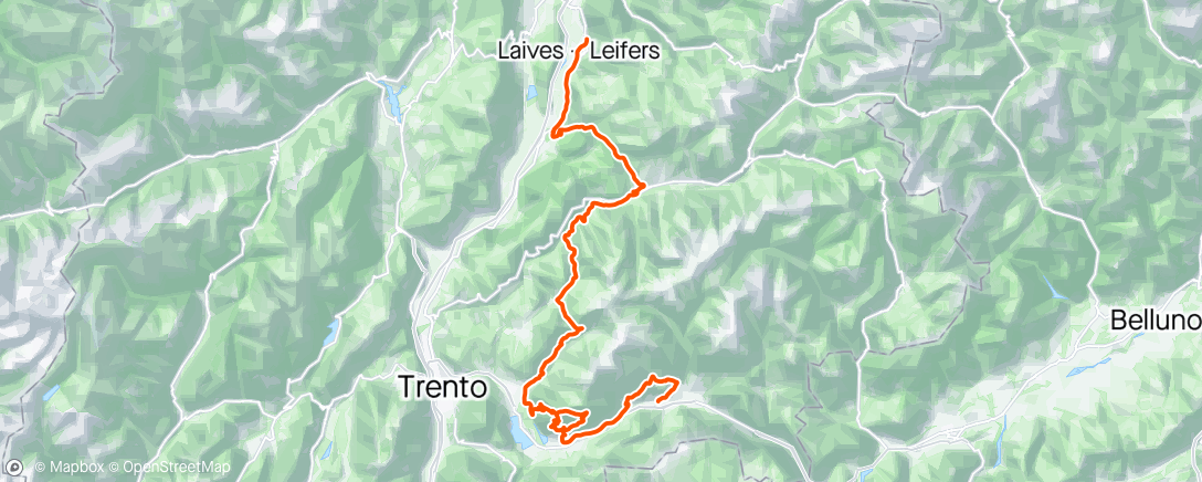 Карта физической активности (Tour of the Alps stage 4)