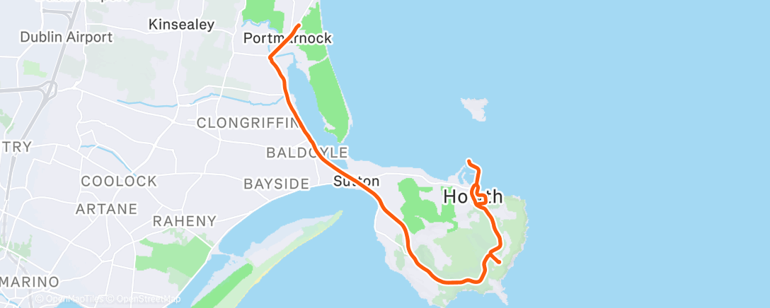 Map of the activity, Afternoon Ride