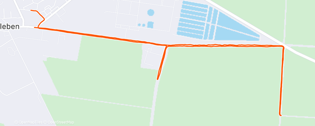 Map of the activity, Lauf am Morgen