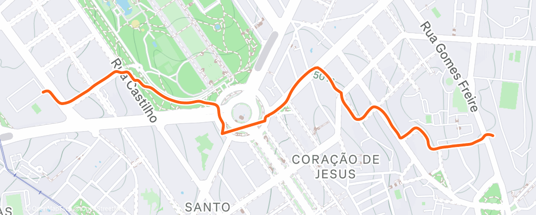 Карта физической активности (Passeio vespertino)