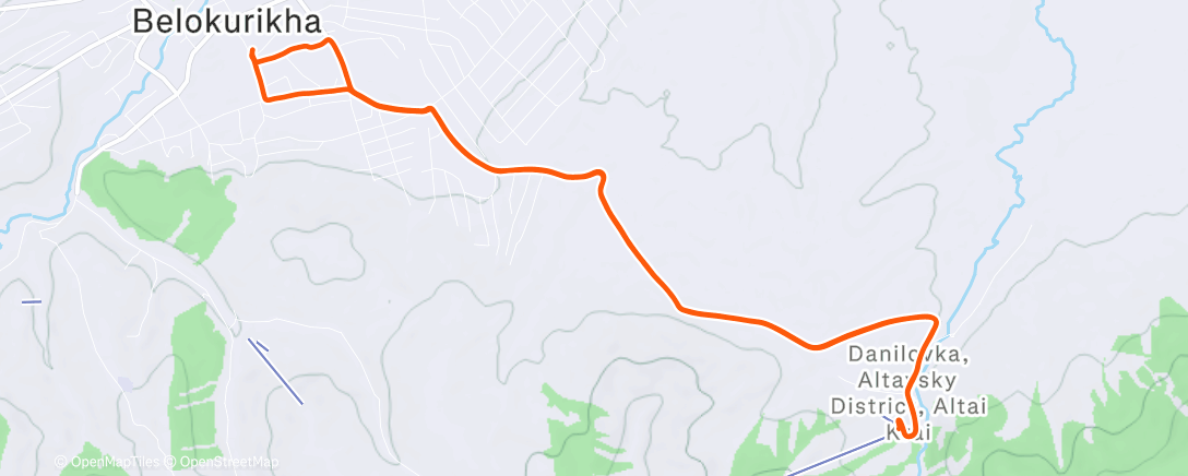 Map of the activity, Проведать глк в Даниловке
