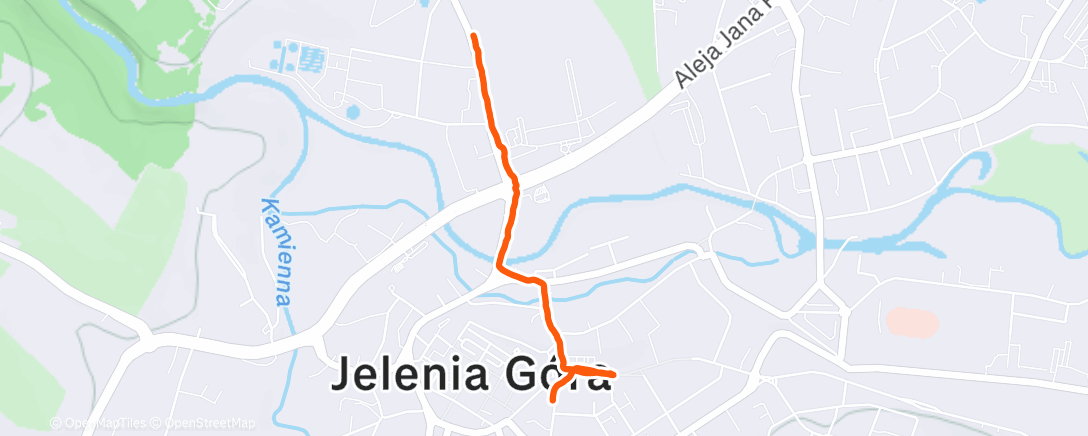 Map of the activity, Morning Walk