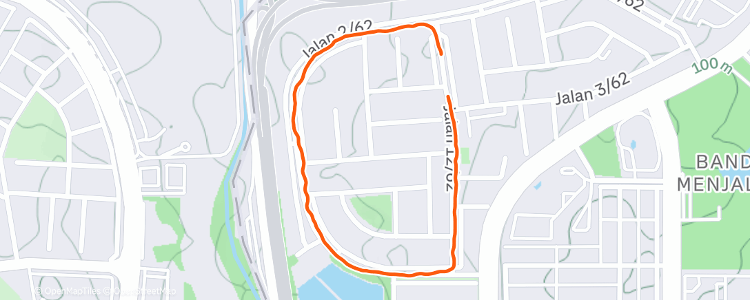 Map of the activity, Outdoor walk