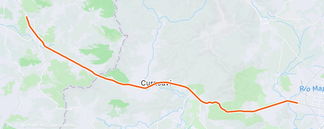 Map of the activity, Ciclismo