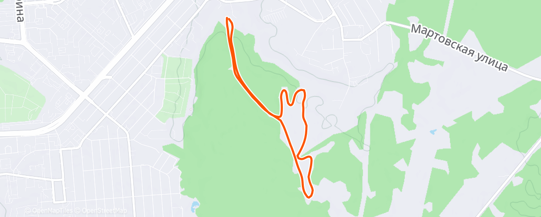 Map of the activity, Северный лыжный заезд (после обеда)