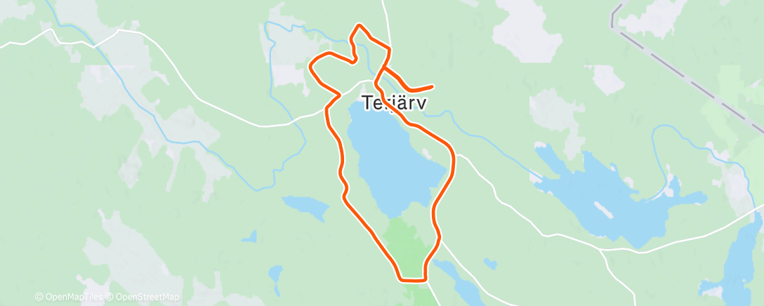 Map of the activity, Lunch Run