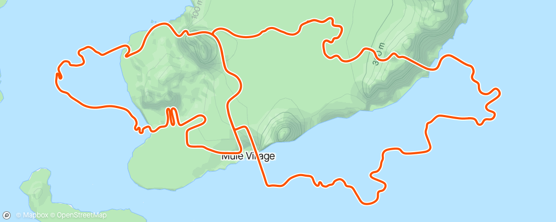 Карта физической активности (Zwift - Group Ride: GXY LOW STRATOSPHERE [1.9-2.3wkg] – CAT D (D) on Big Flat 8 in Watopia)