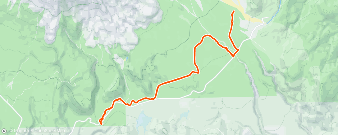 Map of the activity, Pine Marten to Top of Last Climb