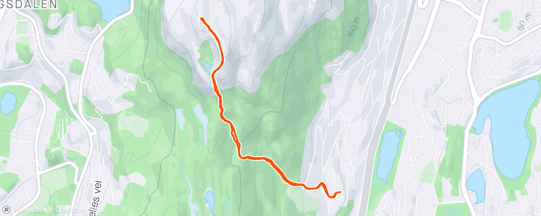 Carte de l'activité Løvstakken 477 moh
