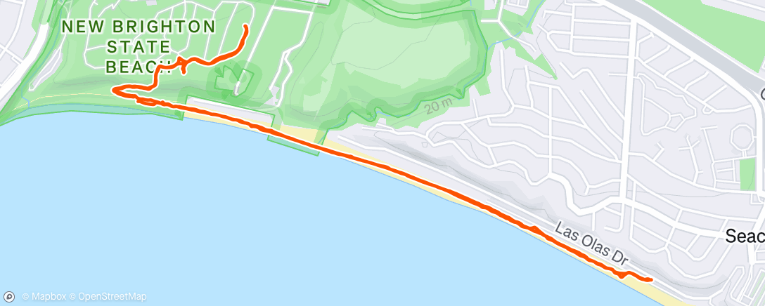 Map of the activity, Afternoon Walk