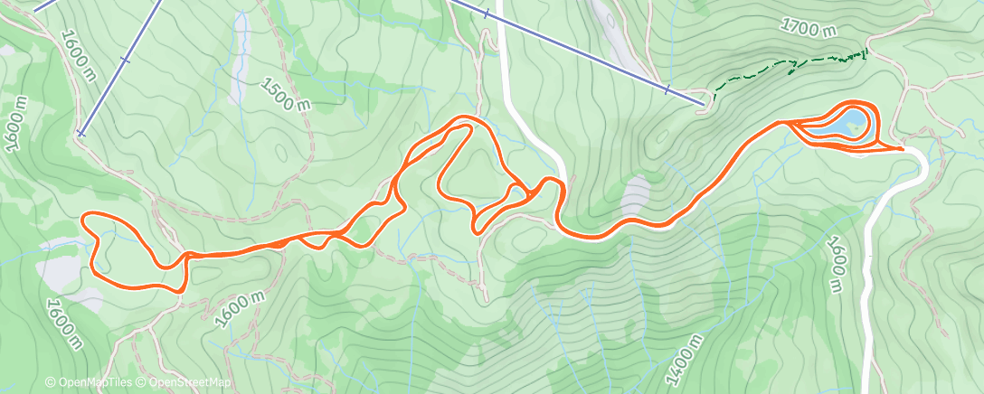 Карта физической активности (Ski de fond Joux-Plane encore)