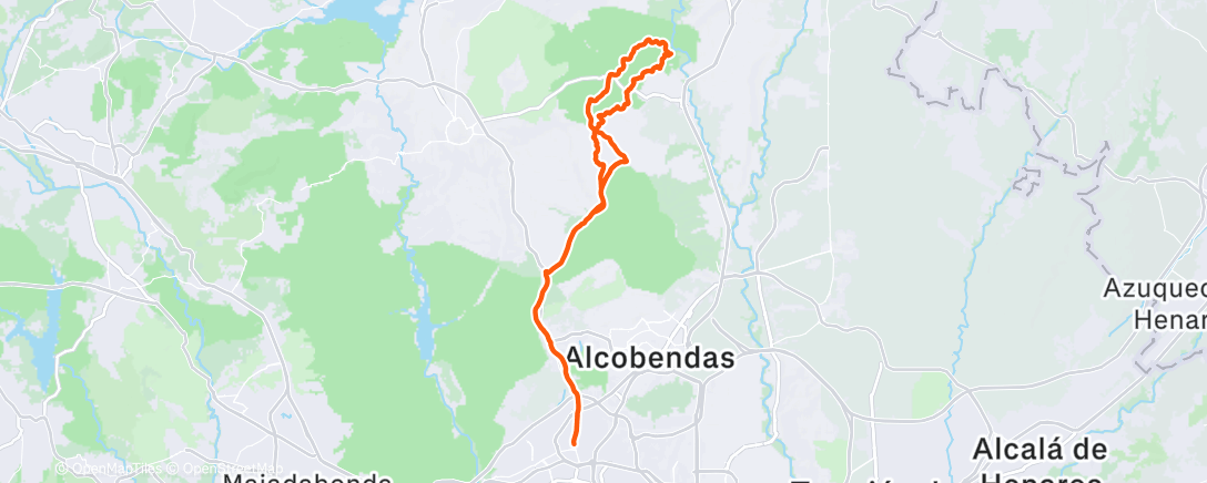 Карта физической активности (Bicicleta por la mañana)