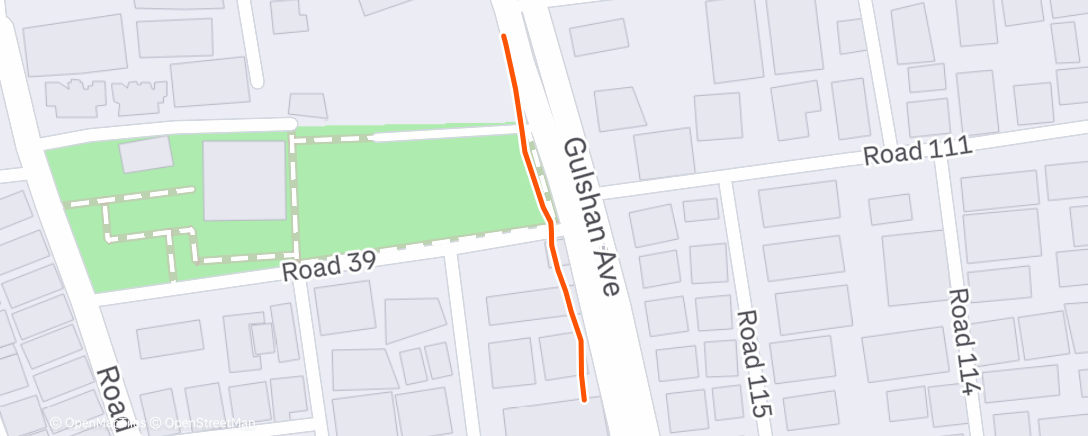 Map of the activity, Morning Walk