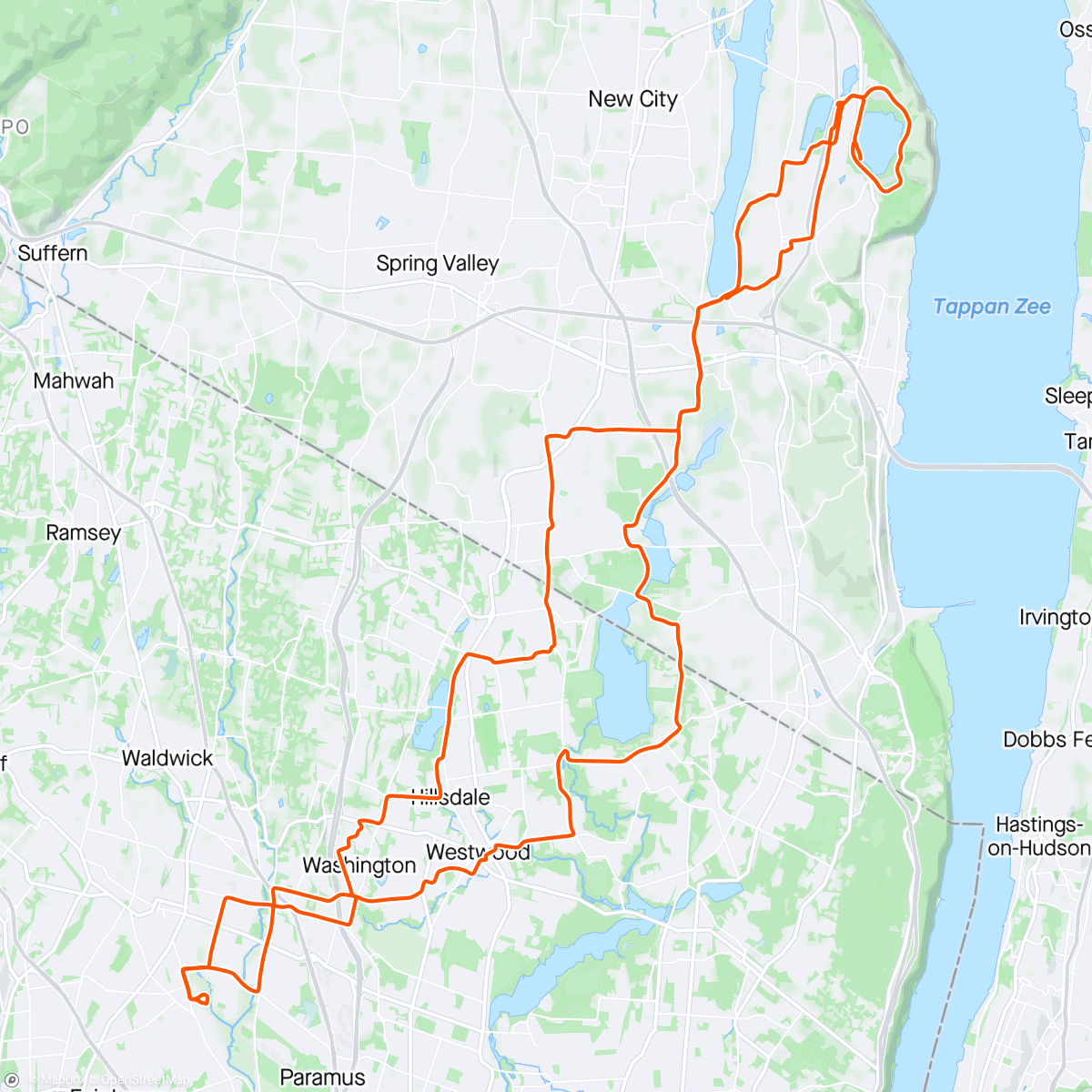 「BTCNJ Ride: A Fall Visit to Rockland Lake」活動的地圖