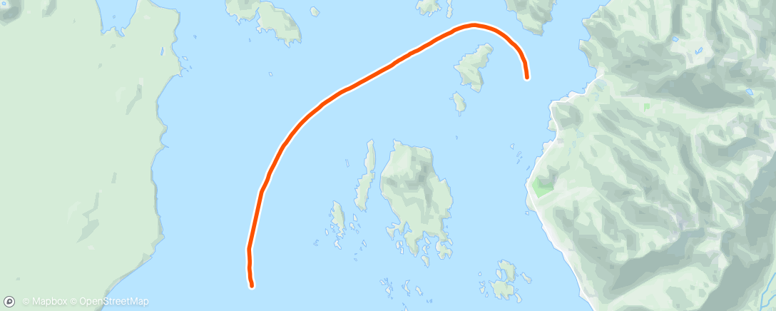 Map of the activity, Sun Morn Walk off shore Alaska