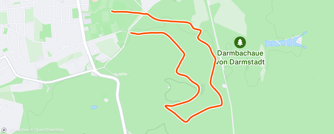 Map of the activity, Merck Firmenlauf