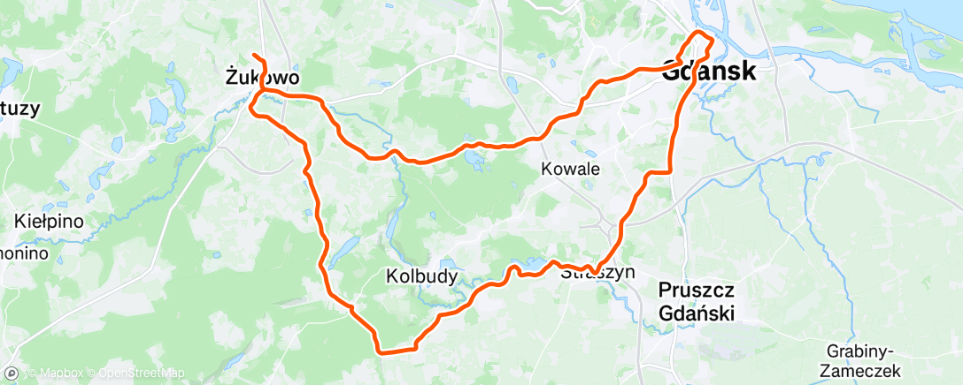 Map of the activity, Gravel2Work+