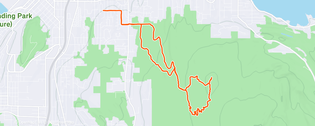 Map of the activity, Lunch Ride