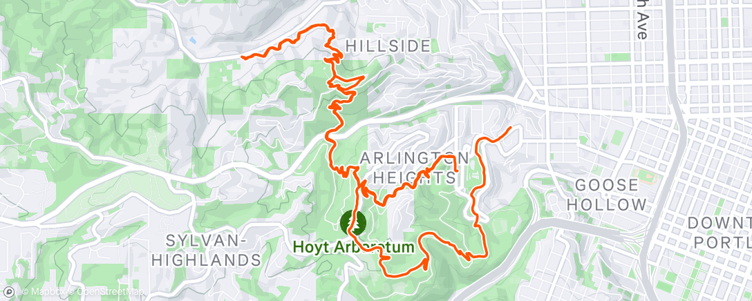 Map of the activity, Hills, Trails, Roses, and Friends