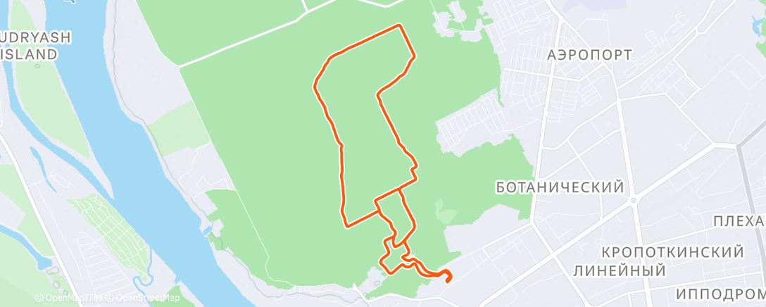 Map of the activity, Morning Nordic Ski