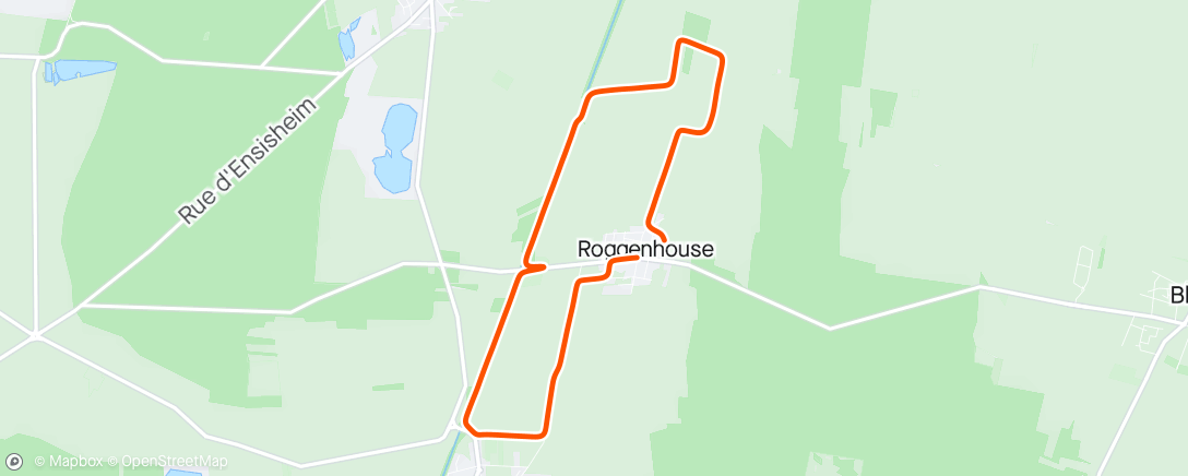 Map of the activity, Course Rogg'one