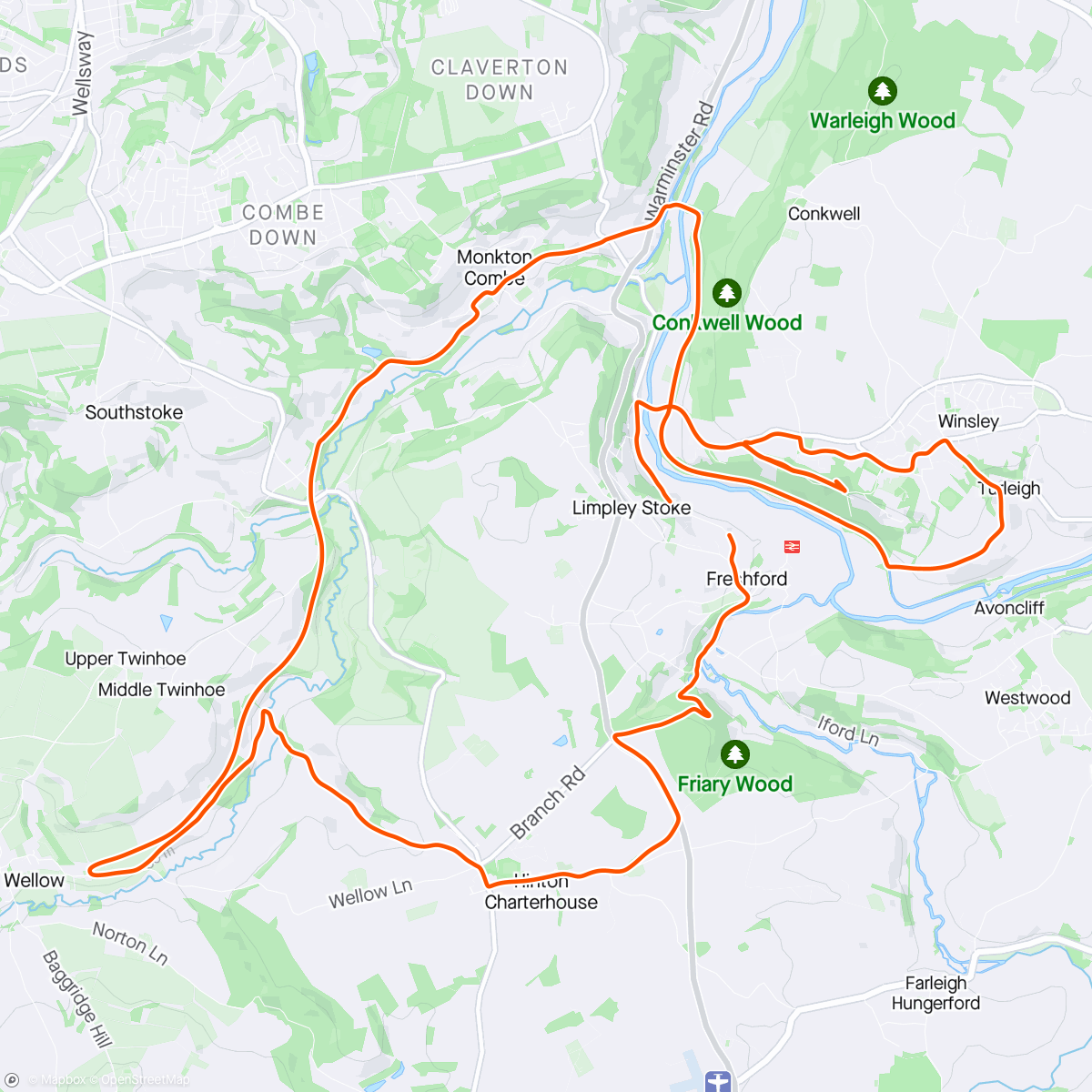 Map of the activity, Out on the single speed 🤩