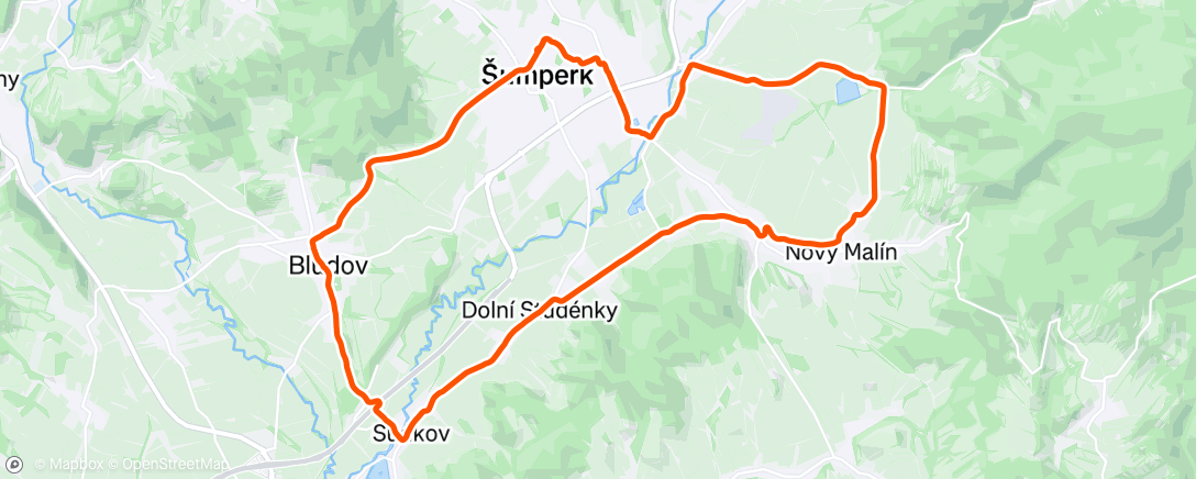 Map of the activity, Road