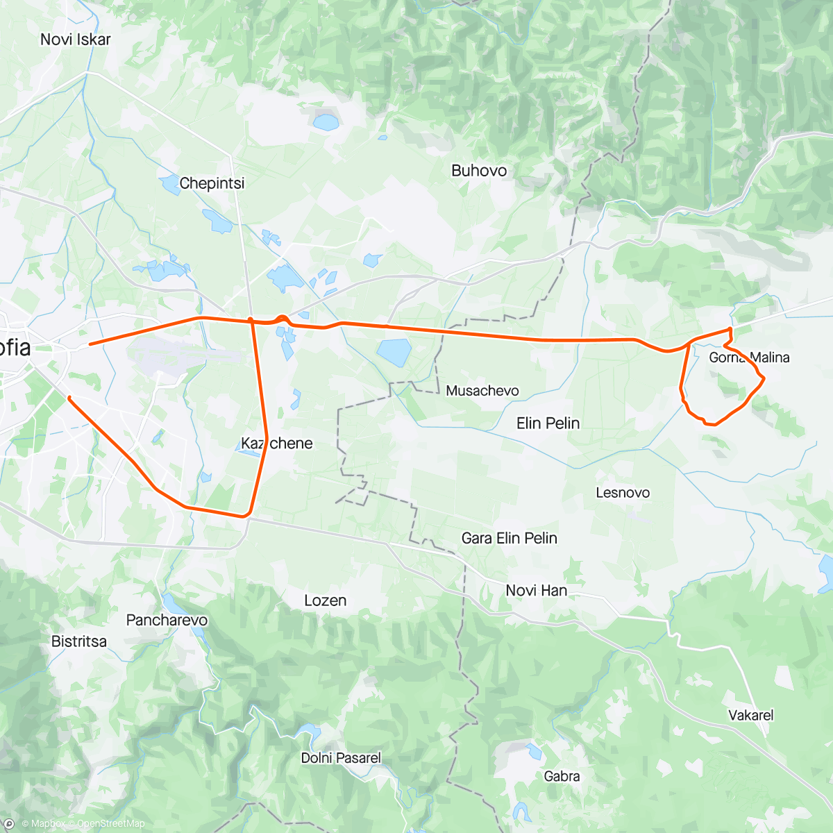 Mapa da atividade, Malinata and back