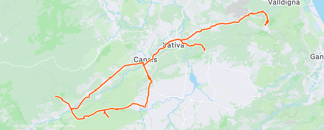 Map of the activity, Bicicleta por la mañana