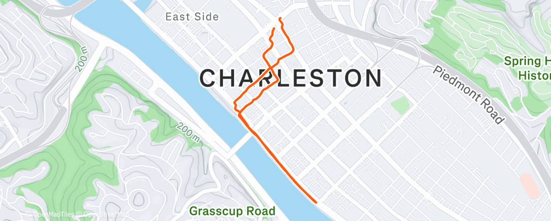 Карта физической активности (Afternoon Run)