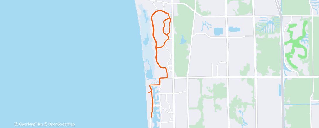 Map of the activity, Afternoon Ride