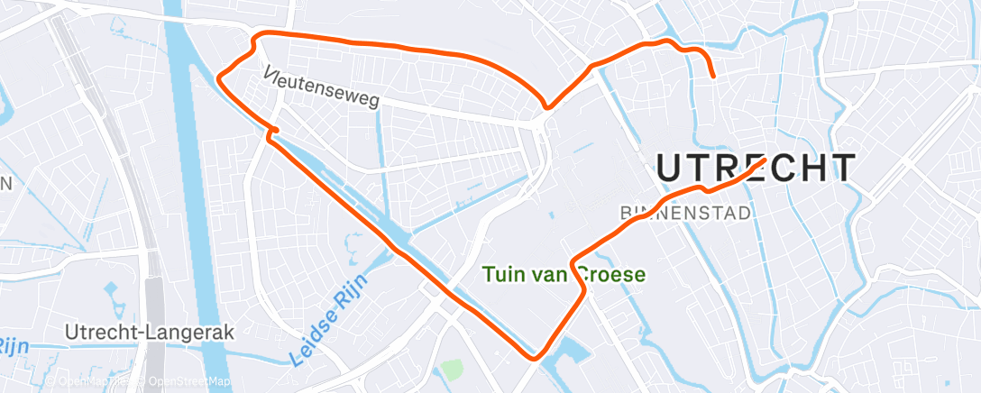 Map of the activity, Morning Run