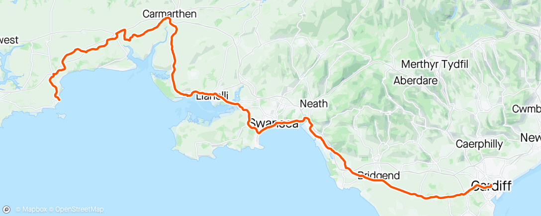 Map of the activity, Road to CarTen complete