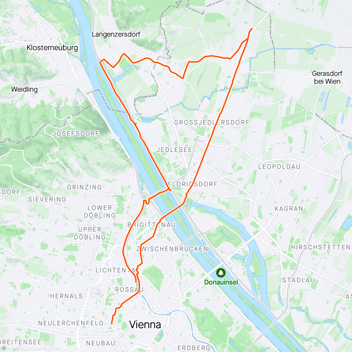 Map of the activity, Vienna bunchie