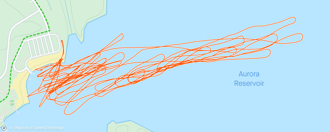 Map of the activity, Windsurf and foil day