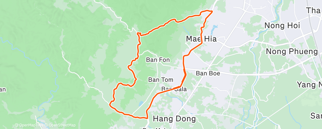 Map of the activity, Morning Ride