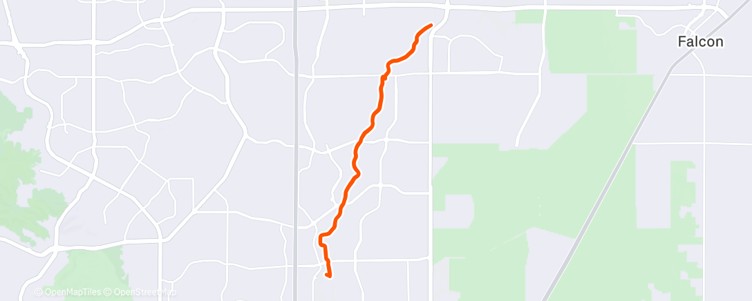 Map of the activity, Morning Run